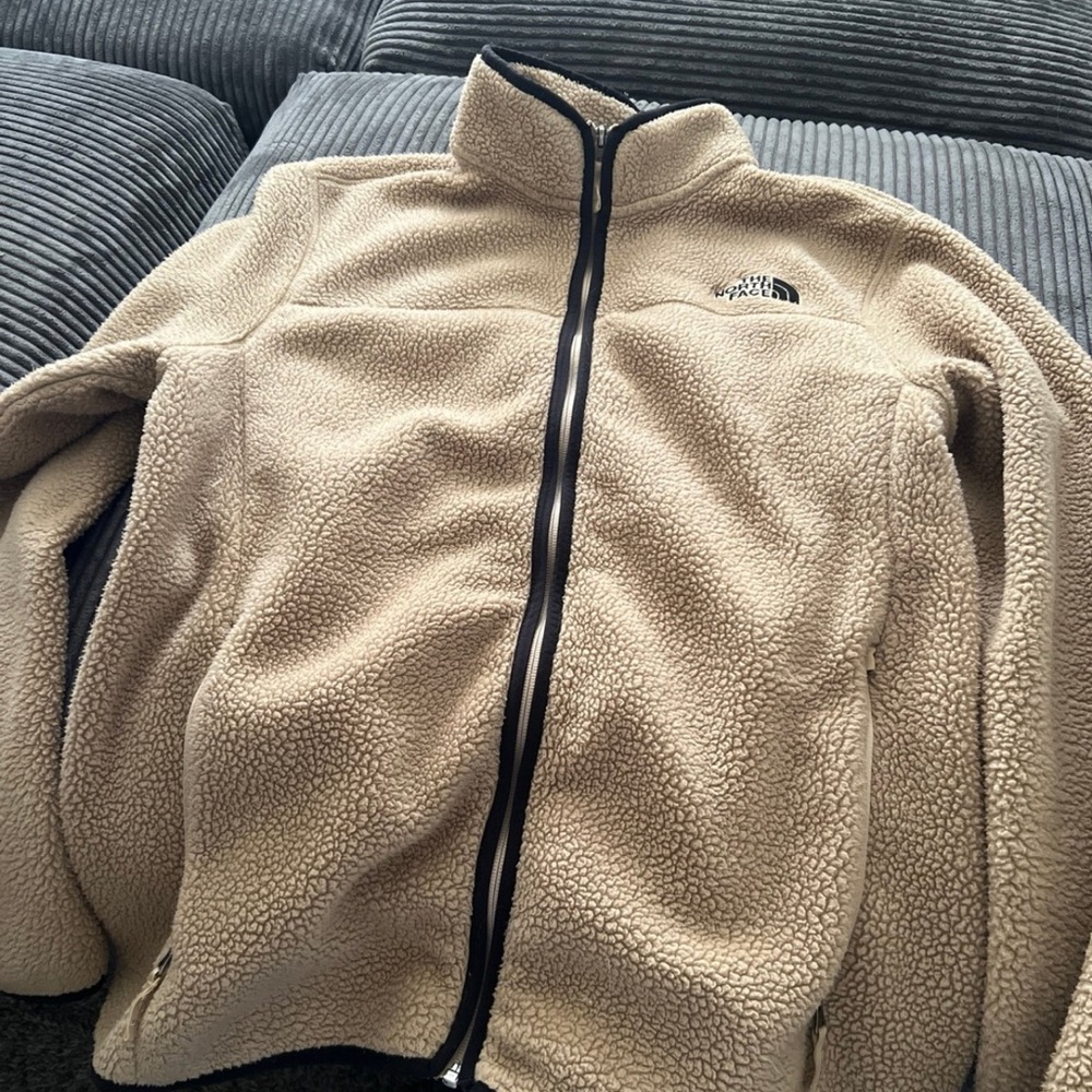 The North Face Beige Sherpa Jacket